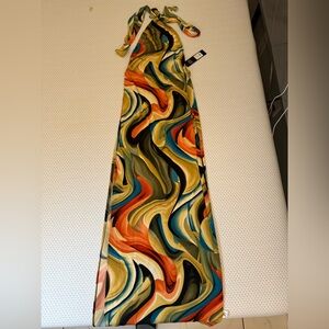 Colorful Swirl Maxi Dress